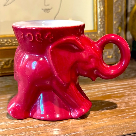 Frankoma Republican Elephant Mug Vintage 1984 - Picture 3 of 8